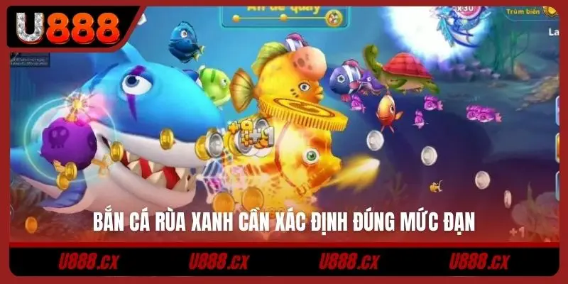 Bắn cá rùa xanh cần xác định đúng mức đạn