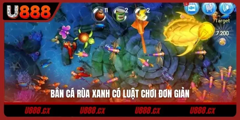 Bắn cá rùa xanh có luật chơi đơn giản