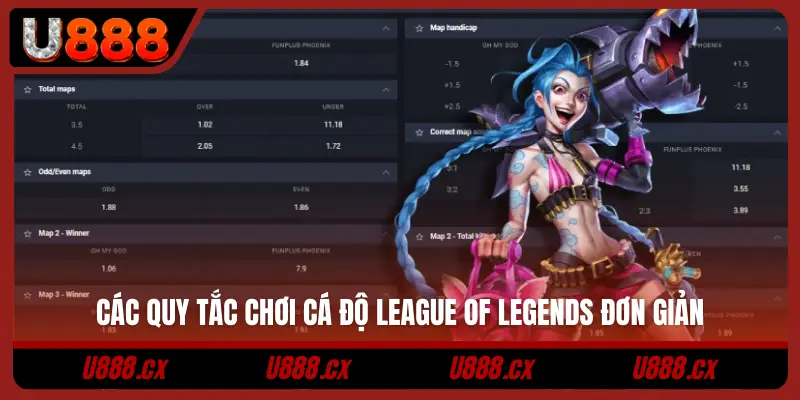 Các quy tắc chơi cá độ League of Legends đơn giản