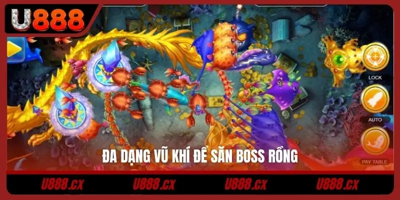 Đa dạng vũ khí để săn boss rồng
