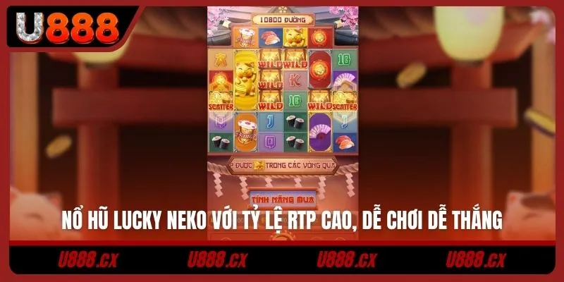Nổ hũ Lucky Neko với tỷ lệ RTP cao, dễ chơi dễ thắng