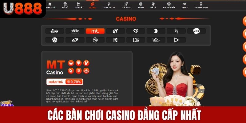  Các bàn chơi casino đẳng cấp nhất
