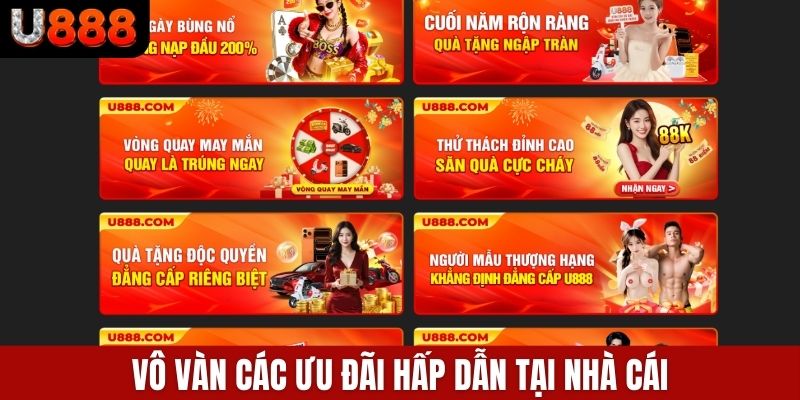 Vô vàn các ưu đãi hấp dẫn tại nhà cái